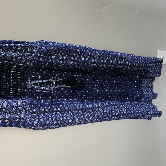 Lucky Brand Vintage Women's Printed Knit Dress Blue/Multi Medium - Picture 3 of 5